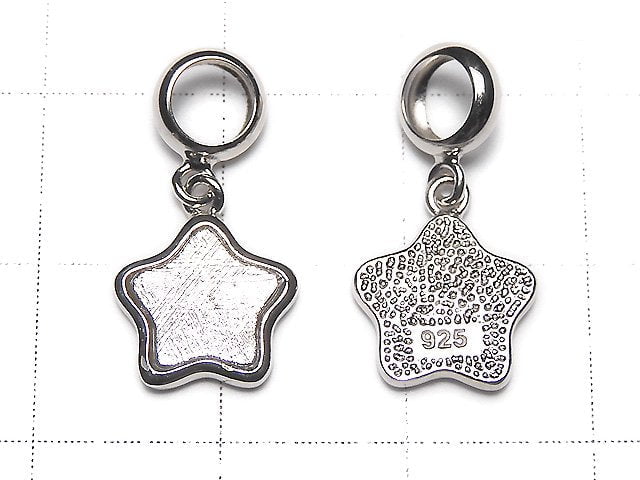 Meteorite Star Motif Pendant 9x9x1.5mm Silver925