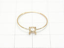 [Video][Japan][K10 Yellow Gold] Ring Frame (Prong Setting) for Round Cabochon 4mm 1pc