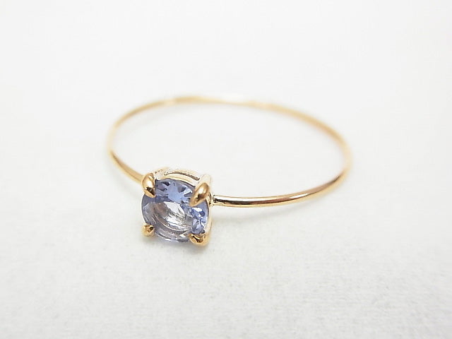 [Video][Japan][K10 Yellow Gold]Ring Frame (Prong Setting) Round Faceted for 4mm 1pc