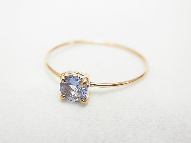 [Video][Japan][K10 Yellow Gold]Ring Frame (Prong Setting) Round Faceted 4mm 1pc