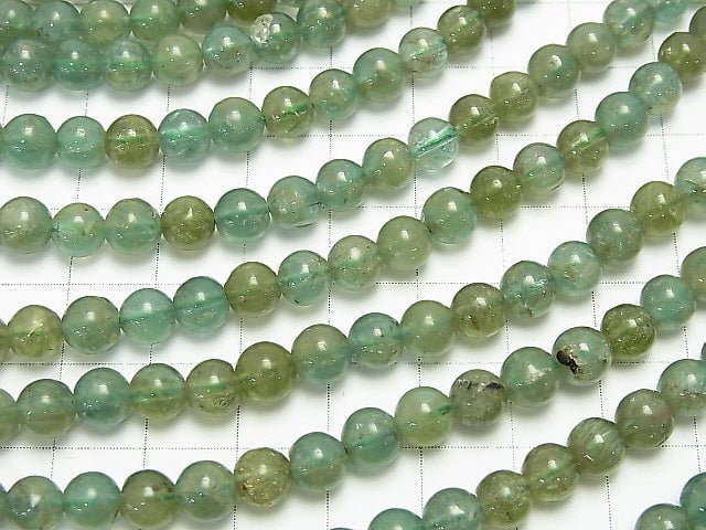 1strand $8.79! Green Apatite AA + Round 6mm 1strand beads (aprx.15inch / 37cm)