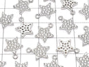 Metal Parts star motif charm 13x11mm silver color (with CZ) 2pcs $3.59!
