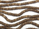 Coconut Rondelle 8x8mm Brown 1strand beads (aprx.15inch/36cm)