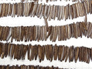 1strand $4.19! Coconut Stick Brown Top Side Drilled Hole 1strand beads (aprx.15inch / 38cm)