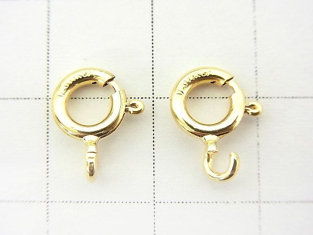 14KGF Spring Ring Jump Ring (Open Type) 7mm 2pcs