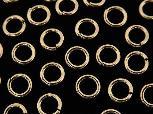 Sizes can be selected! 14KGF Gauge 1.2mm Jump Ring 5pcs