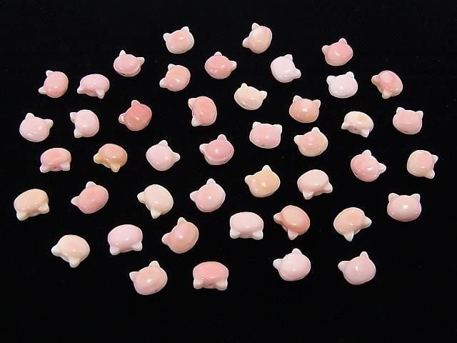 Queen Conch Shell AAA Cat Motif 7x6mm [Drilled Hole] 1pc