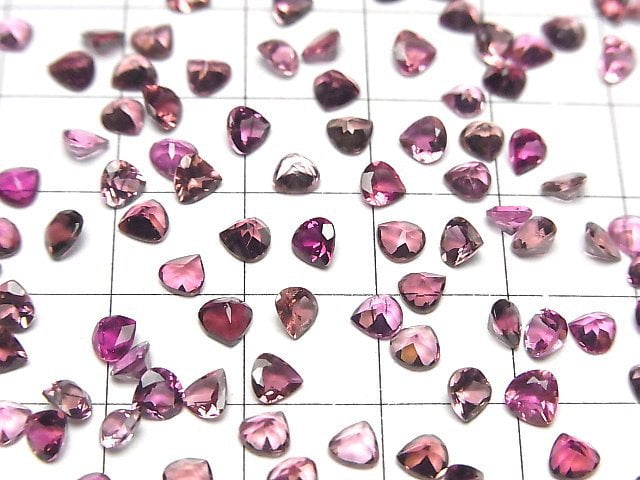 [Video]High Quality Pink Tourmaline AAA Loose stone Chestnut Faceted 4x4mm 5pcs