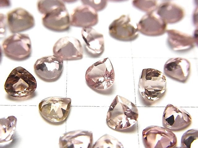 [Video] High Quality Pink Tourmaline AAA Undrilled Chestnut Faceted 5x5mm 4pcs $19.99!