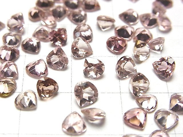 [Video] High Quality Pink Tourmaline AAA Undrilled Chestnut Faceted 5x5mm 4pcs $19.99!