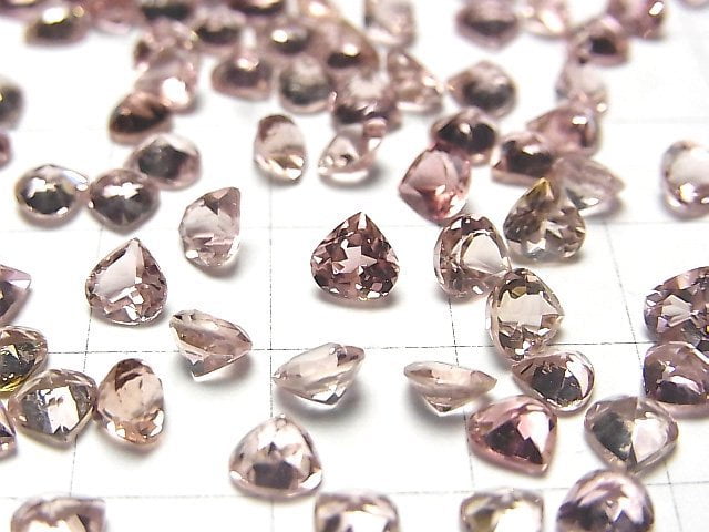 [Video] High Quality Pink Tourmaline AAA Undrilled Chestnut Faceted 5x5mm 4pcs $19.99!