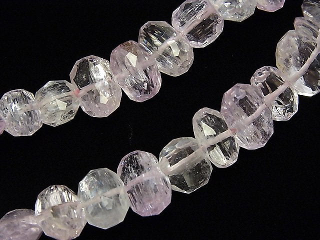 [Video] [One of a kind] High Quality Afghanistan Kunzite AAA Faceted Nugget Bracelet NO.6