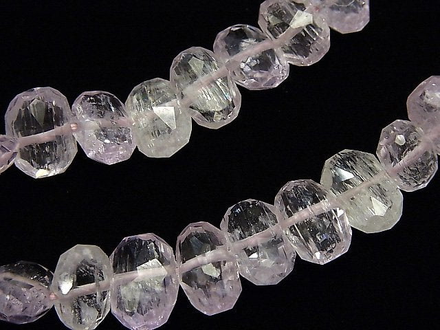 [Video] [One of a kind] High Quality Afghanistan Kunzite AAA Faceted Nugget Bracelet NO.7