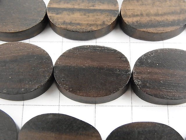 1strand $7.79! Ebony Wood  Oval 20x15x5mm 1strand beads (aprx.15inch/36cm)