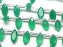 [Video] High Quality Green Onyx AAA Marquise Faceted 8x4mm 1strand (18pcs)