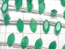 [Video] High Quality Green Onyx AAA Marquise Faceted 8x4mm 1strand (18pcs)