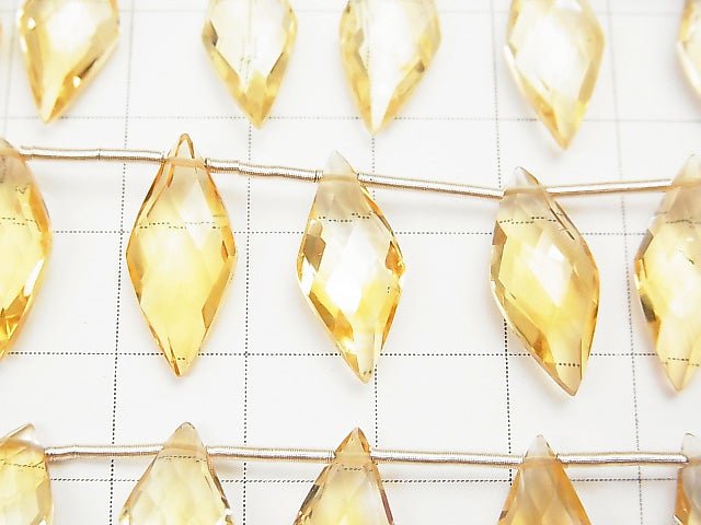 [Video] High Quality Citrine AAA Faceted Marquise 18x8mm half or 1strand beads (aprx.5inch/13cm)