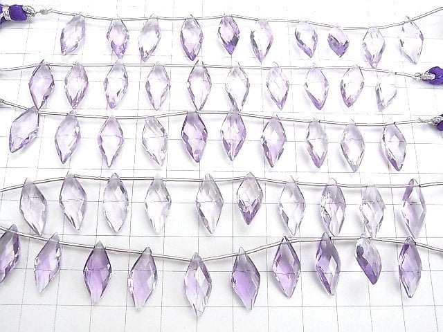 [Video] High Quality Pink Amethyst AAA Faceted Marquise 18x8mm half or 1strand beads (aprx.5inch / 13cm)