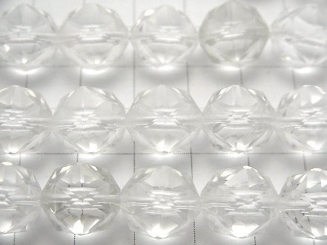 [Video] Crystal AAA- Star Faceted Round 12mm half or 1strand beads (aprx.15inch / 36cm)