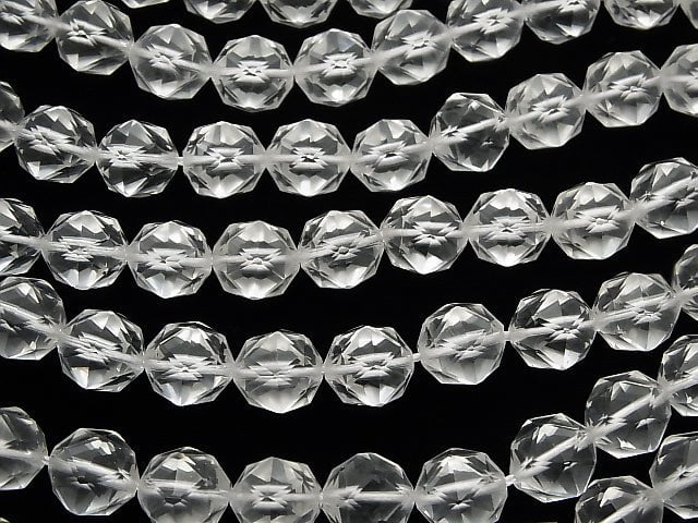 [Video] Crystal AAA- Star Faceted Round 12mm half or 1strand beads (aprx.15inch / 36cm)