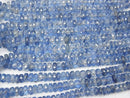 [Video] High Quality Kyanite AAA Faceted Button Rondelle  half or 1strand beads (aprx.15inch/38cm)