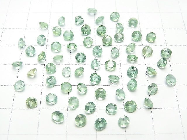 [Video]High Quality Green Kyanite AAA- Loose stone Round Faceted 4x4mm 5pcs