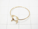 [Video][Japan][K10 Yellow Gold] Ring Frame (Prong Setting) for Round Cabochon 6mm 1pc
