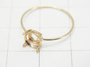 [Video][Japan][K10 Yellow Gold]Ring Frame (Prong Setting) Round Faceted for 6mm 1pc