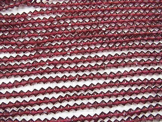 [Video] High Quality! Garnet AAA Abacus Cut 4x4x3mm 1-strand beads (approx. 15inch/36cm)