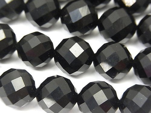 Faceted Round, Onyx Gemstone Beads