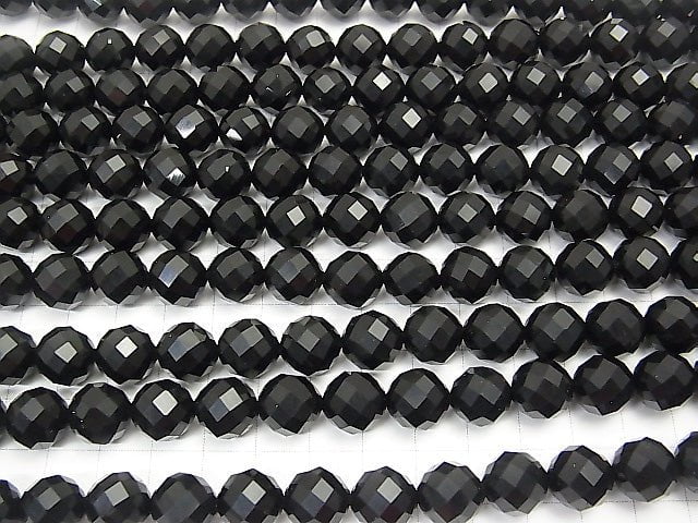 High Quality!  1strand $11.79! Onyx AAA 64Faceted Round 12mm 1strand beads (aprx.15inch/37cm)