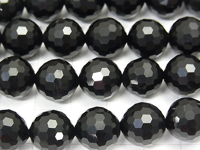High Quality!  1strand $11.79! Onyx AAA 128Faceted Round 12mm half or 1strand beads (aprx.15inch/38cm)