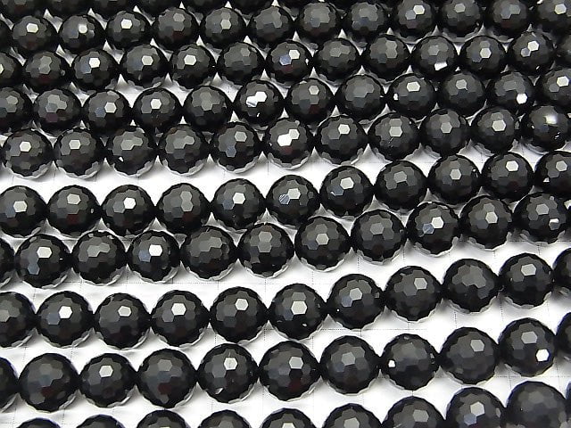 High Quality!  1strand $11.79! Onyx AAA 128Faceted Round 12mm half or 1strand beads (aprx.15inch/38cm)