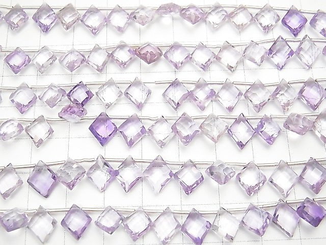 [Video] High Quality Pink Amethyst AAA Diamond Shape 10x8mm half or 1strand (18pcs).