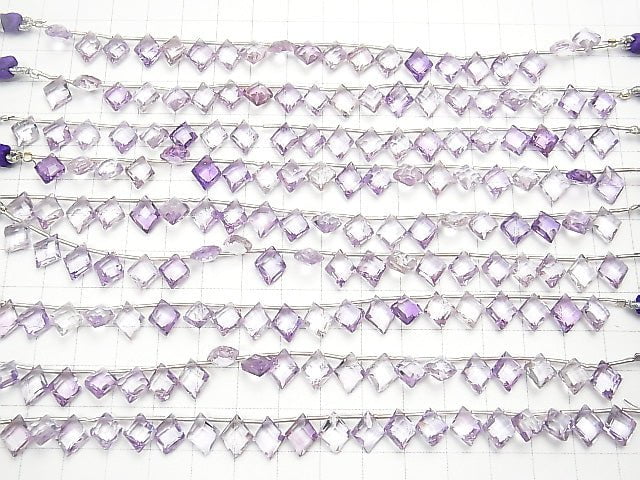 [Video] High Quality Pink Amethyst AAA Diamond Shape 10x8mm half or 1strand (18pcs).