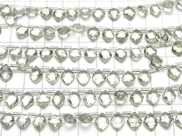 [Video]High Quality Green Amethyst AAA Diamond Shape 9x7mm half or 1strand (18pcs)