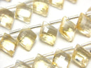 [Video] High Quality Citrine AAA Diamond Shape 10x8mm half or 1strand (18pcs )