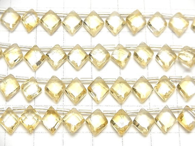 [Video] High Quality Citrine AAA Diamond Shape 10x8mm half or 1strand (18pcs )