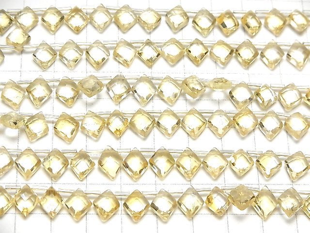 [Video] High Quality Citrine AAA Diamond Shape 10x8mm half or 1strand (18pcs )