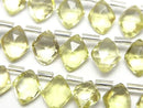 [Video]High Quality Lemon Quartz AAA Diamond Shape 10x8mm half or 1strand (18pcs )