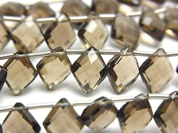 Diamond, Smoky Quartz Gemstone Beads