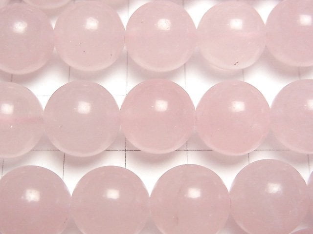 [Video]Rose Quartz AA++ Round 12mm half or 1strand beads (aprx.15inch/37cm)