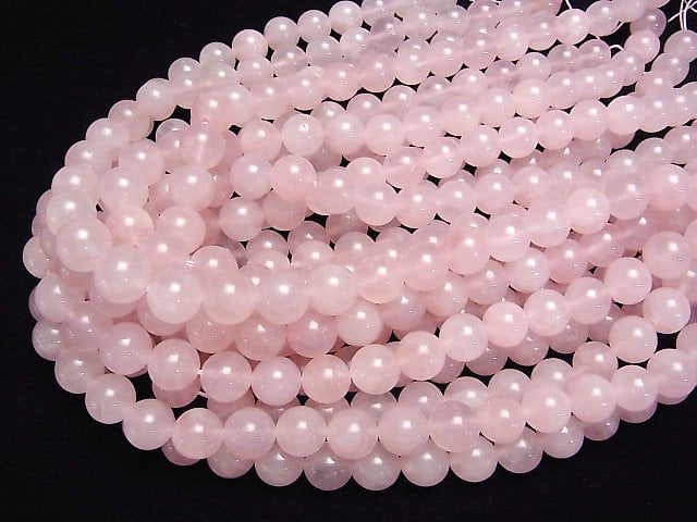 [Video]Rose Quartz AA++ Round 12mm half or 1strand beads (aprx.15inch/37cm)