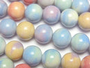 [Video] Alashan Agate (Alashan Agate) Pastel Color Round 10mm 1strand Beads (approx. 15 inches/38 cm)