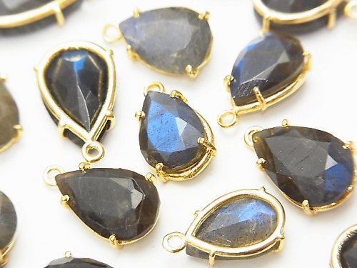 Bezel Setting, Labradorite, Pear Shape Gemstone Beads