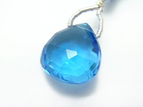 Chestnut Shape, Faceted Briolette, One of a kind, Topaz One of a kind