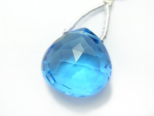 Chestnut Shape, Faceted Briolette, One of a kind, Topaz One of a kind
