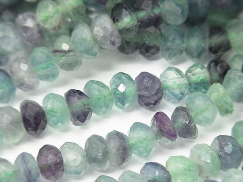 Fluorite, Roundel Gemstone Beads