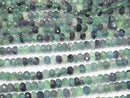 High Quality! 1strand $11.79! Multicolor Fluorite AA ++ Faceted Button Rondelle 7x7x4mm 1strand beads (aprx.15inch / 38cm)