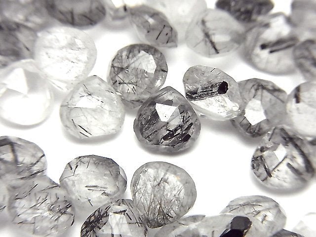 Tourmalinated Quartz Gemstone Beads